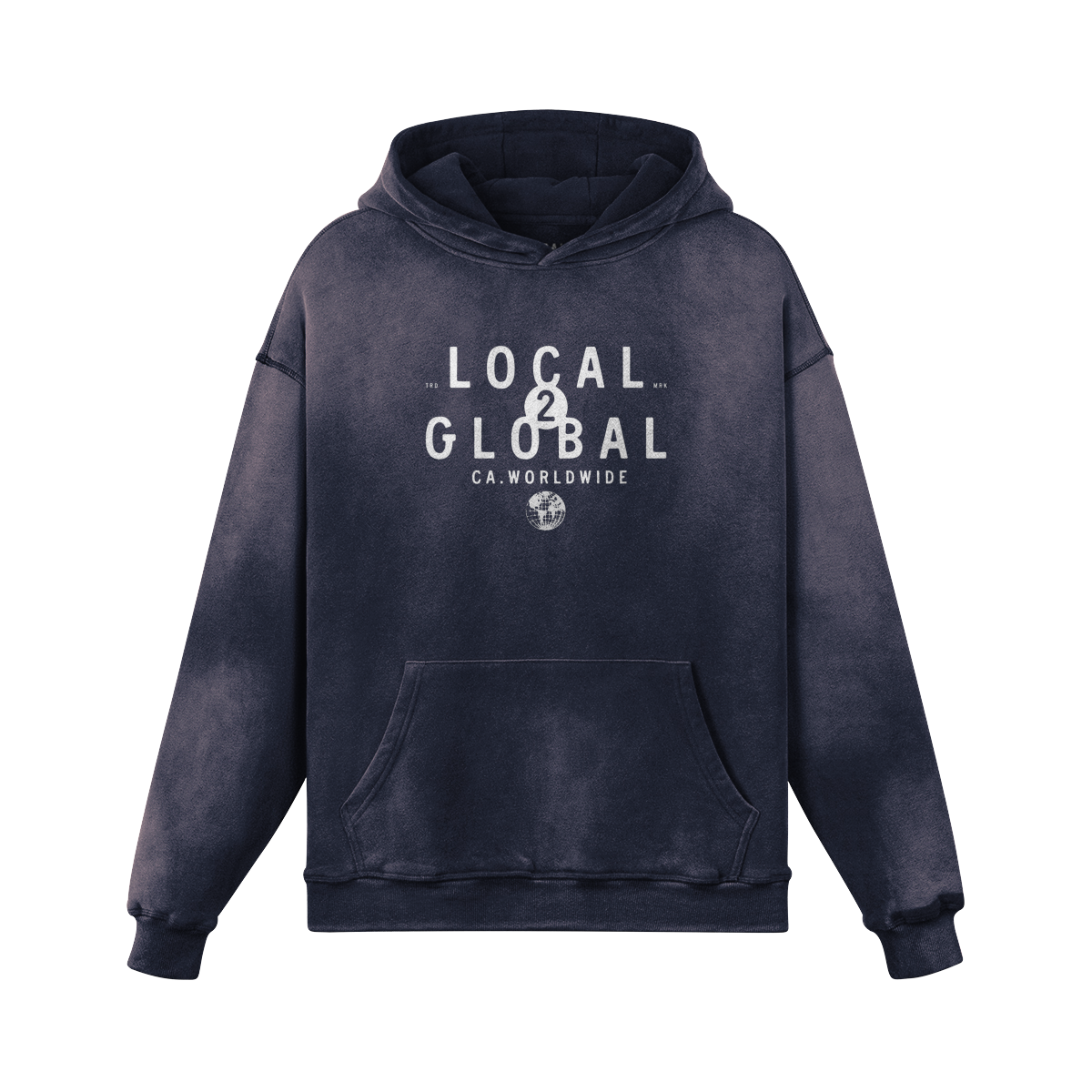 Local 2 Global "Worldwide Acid Drop" Oversized Hoodie